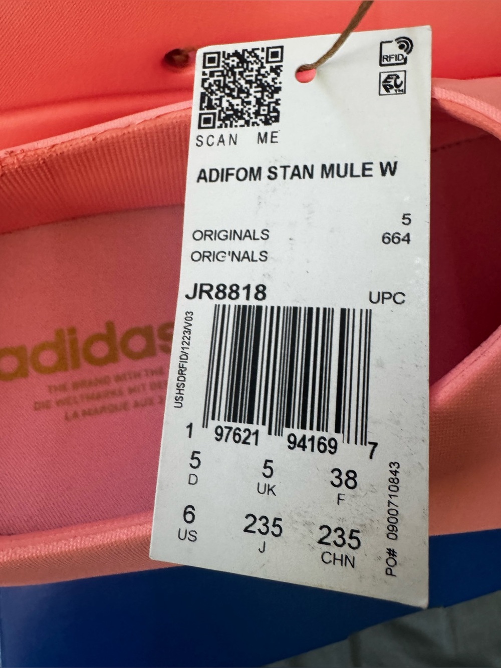 Adidas adifom Stan smith mule W size 6 NIB! - Picture 9 of 12